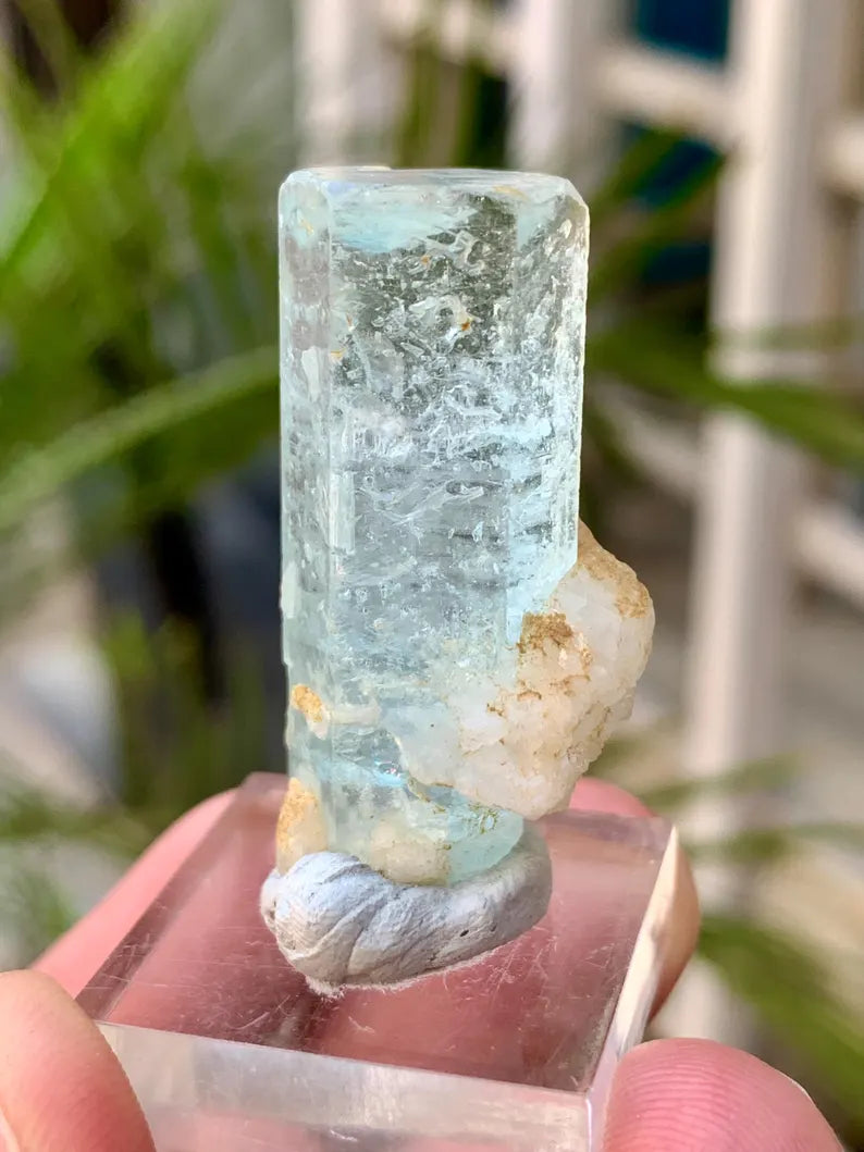 Sky Blue Aquamarine Crystal from Afghanistan - 55.00 Carats