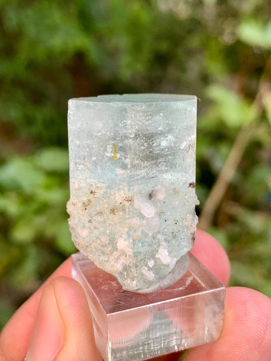 Natural Terminated Blue Aquamarine Crystal from Pakistan - 17 Gram