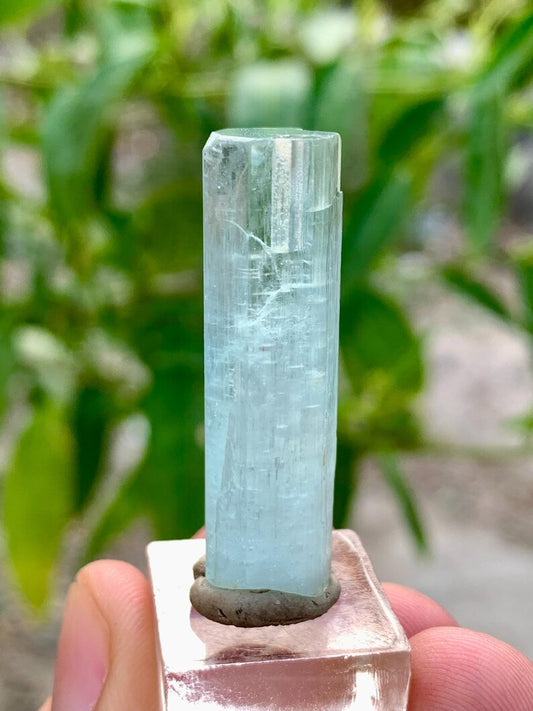 Natural Gemmy Blue Aquamarine Crystal
