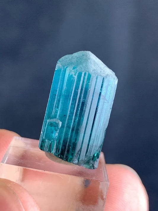 Indicolite Blue Tourmaline Crystal, Tourmaline Gem from Afghanistan - 23.50 Carats