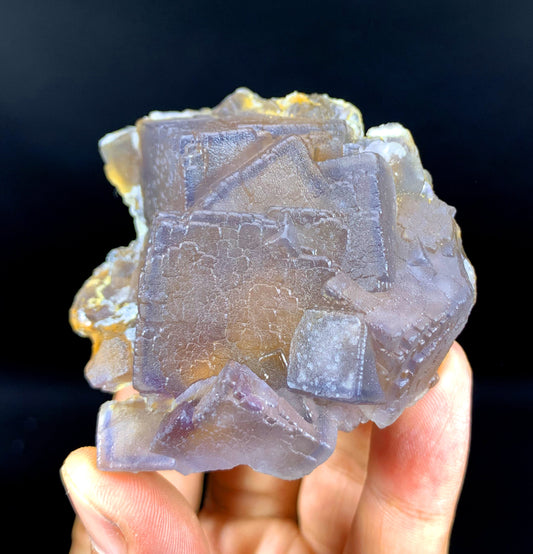 Purple Blue Cubic phantom Fluorite from pakistan - 141 gram