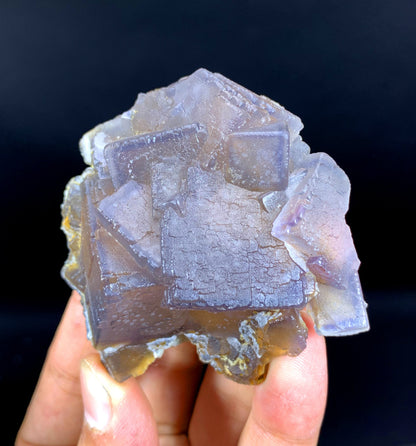 Purple Blue Cubic phantom Fluorite from pakistan - 141 gram