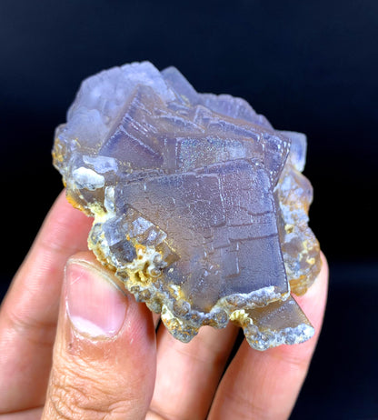 Purple Blue Cubic phantom Fluorite from pakistan - 141 gram
