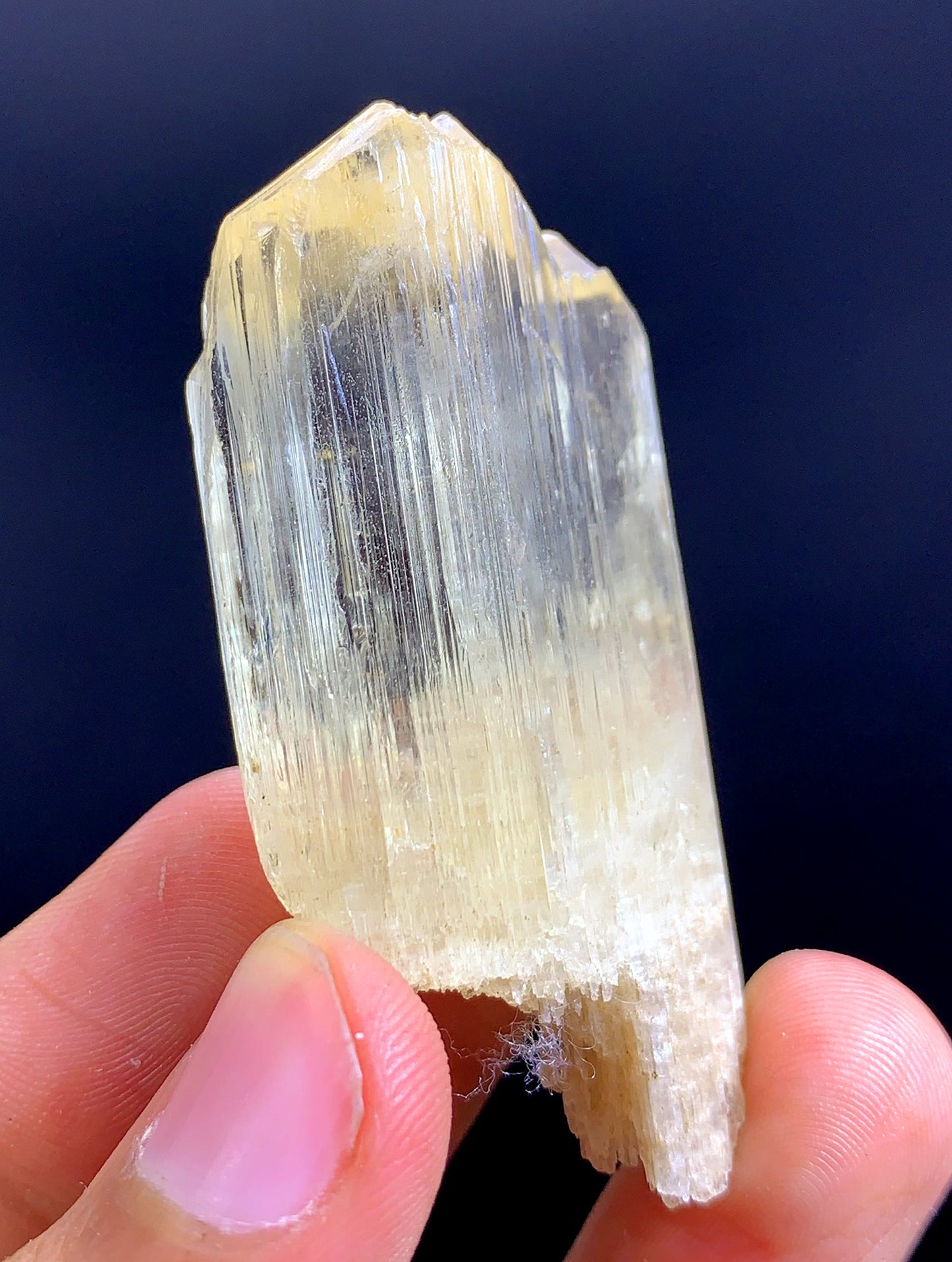 Yellow Triphane Kunzite Crystal From Afghanistan