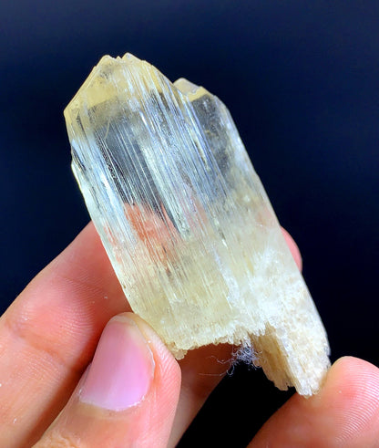 Yellow Triphane Kunzite Crystal From Afghanistan