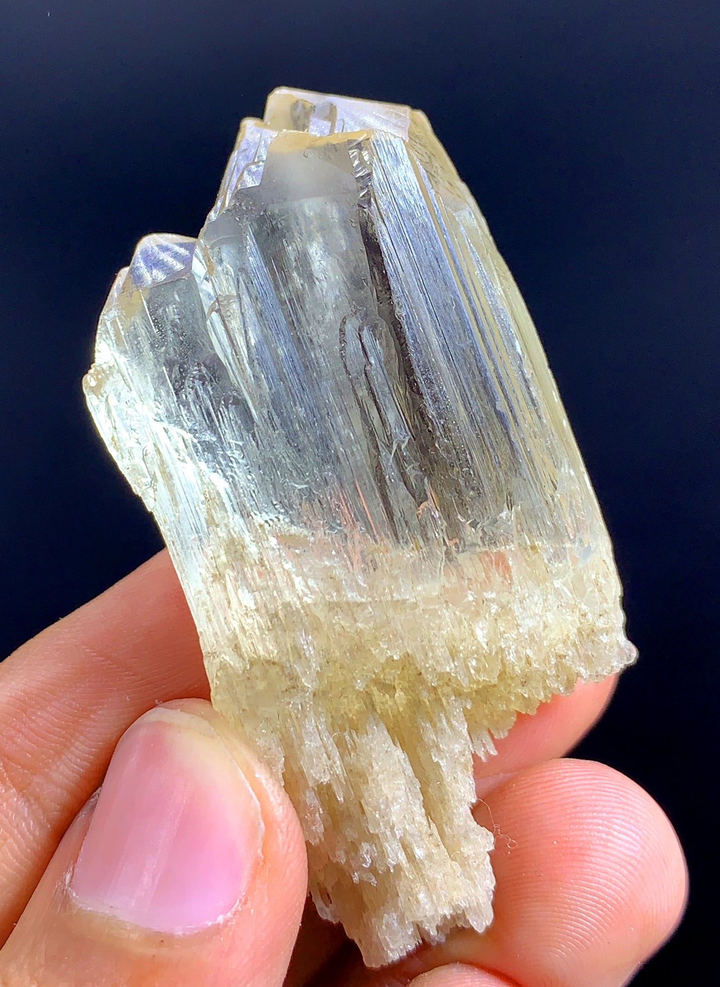 Yellow Triphane Kunzite Crystal From Afghanistan