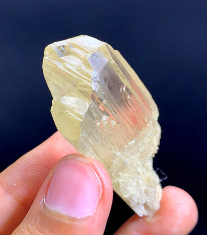 Yellow Triphane Kunzite Crystal From Afghanistan