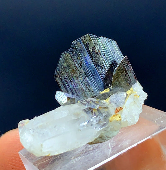 Rare Brown Brookite Crystal On Quartz From Pakistan 8.05 Carats