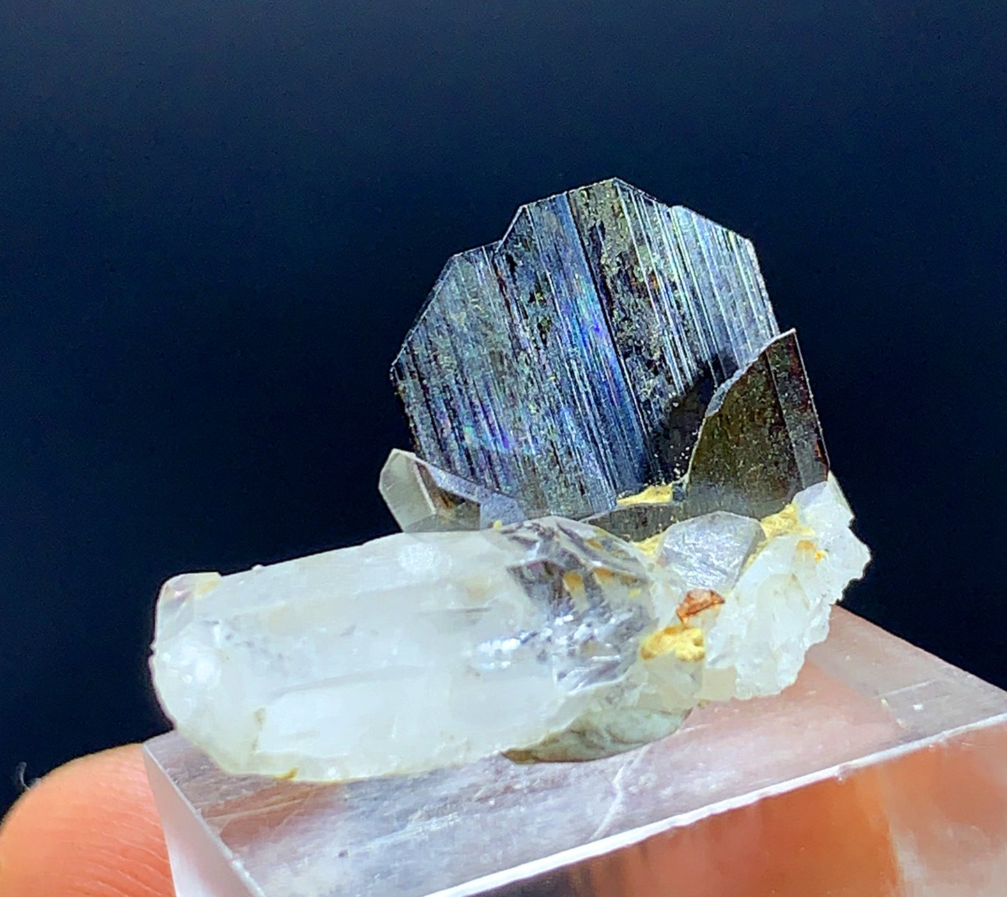 Rare Brown Brookite Crystal On Quartz From Pakistan 8.05 Carats