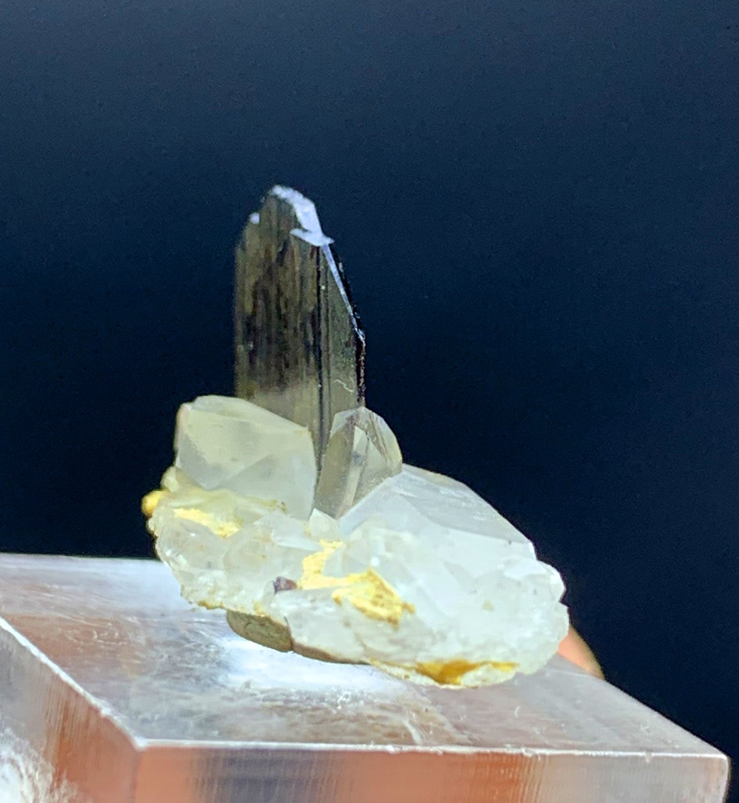 Rare Brown Brookite Crystal On Quartz From Pakistan 8.05 Carats