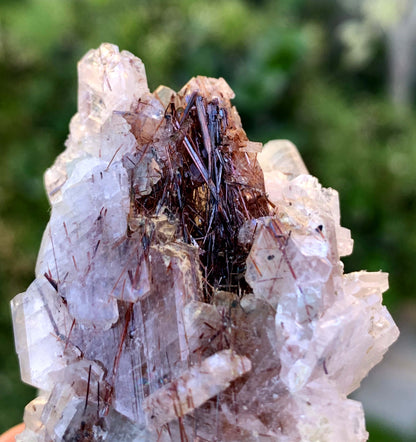 Red Rutile Crystals On barite From Pakistan - 55 Gram
