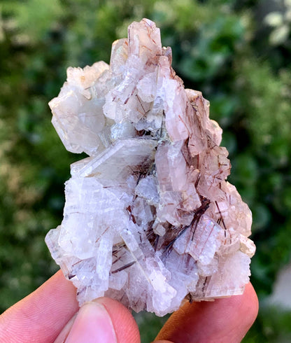 Red Rutile Crystals On barite From Pakistan - 55 Gram