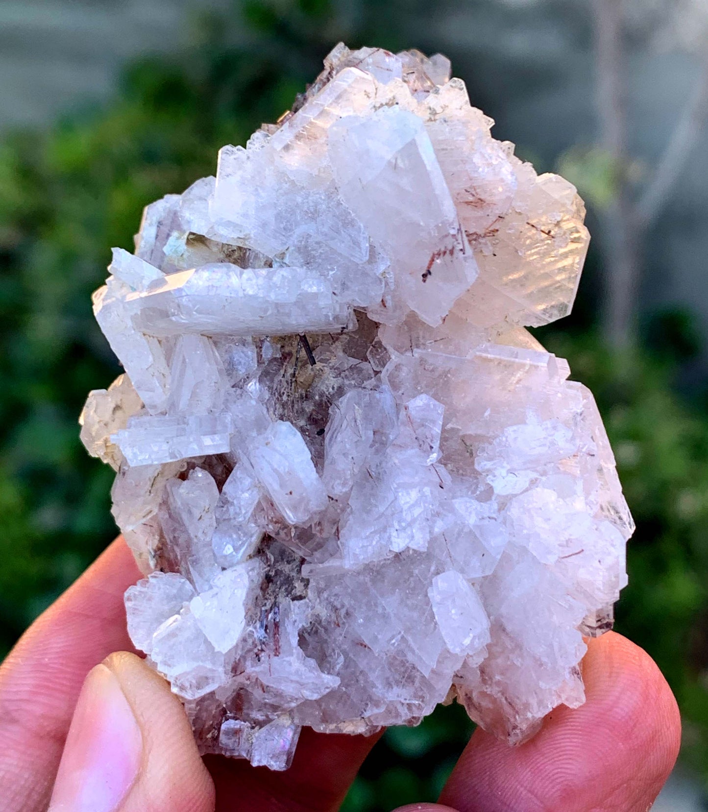 Red Rutile Crystals On barite From Pakistan - 55 Gram