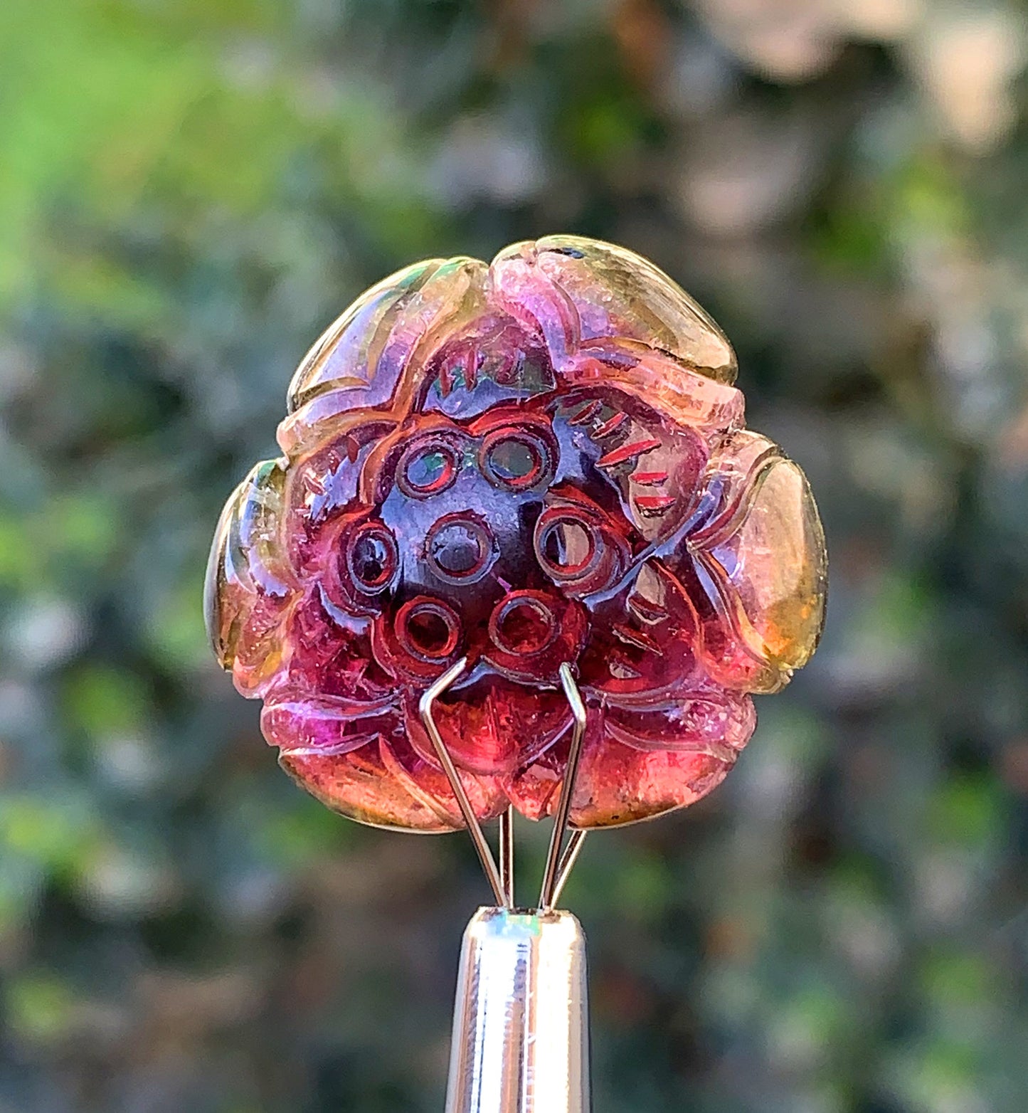 Amazing Watermelon Tourmaline Carving From Afghanistan - 36.40 Carats