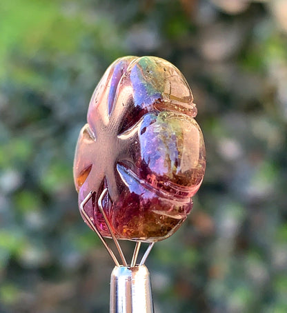 Amazing Watermelon Tourmaline Carving From Afghanistan - 36.40 Carats