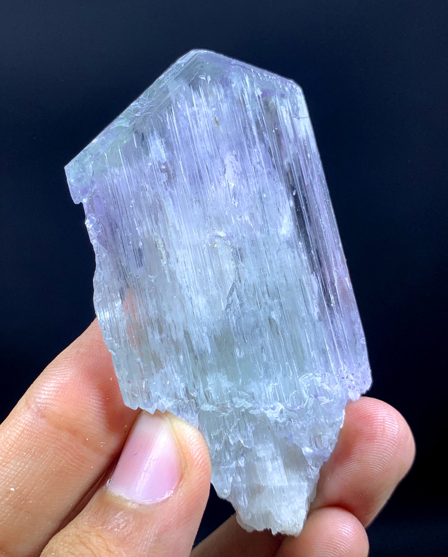 V Shape Terminated Bi Color Kunzite Crystal From Afghanistan - 89 Gram