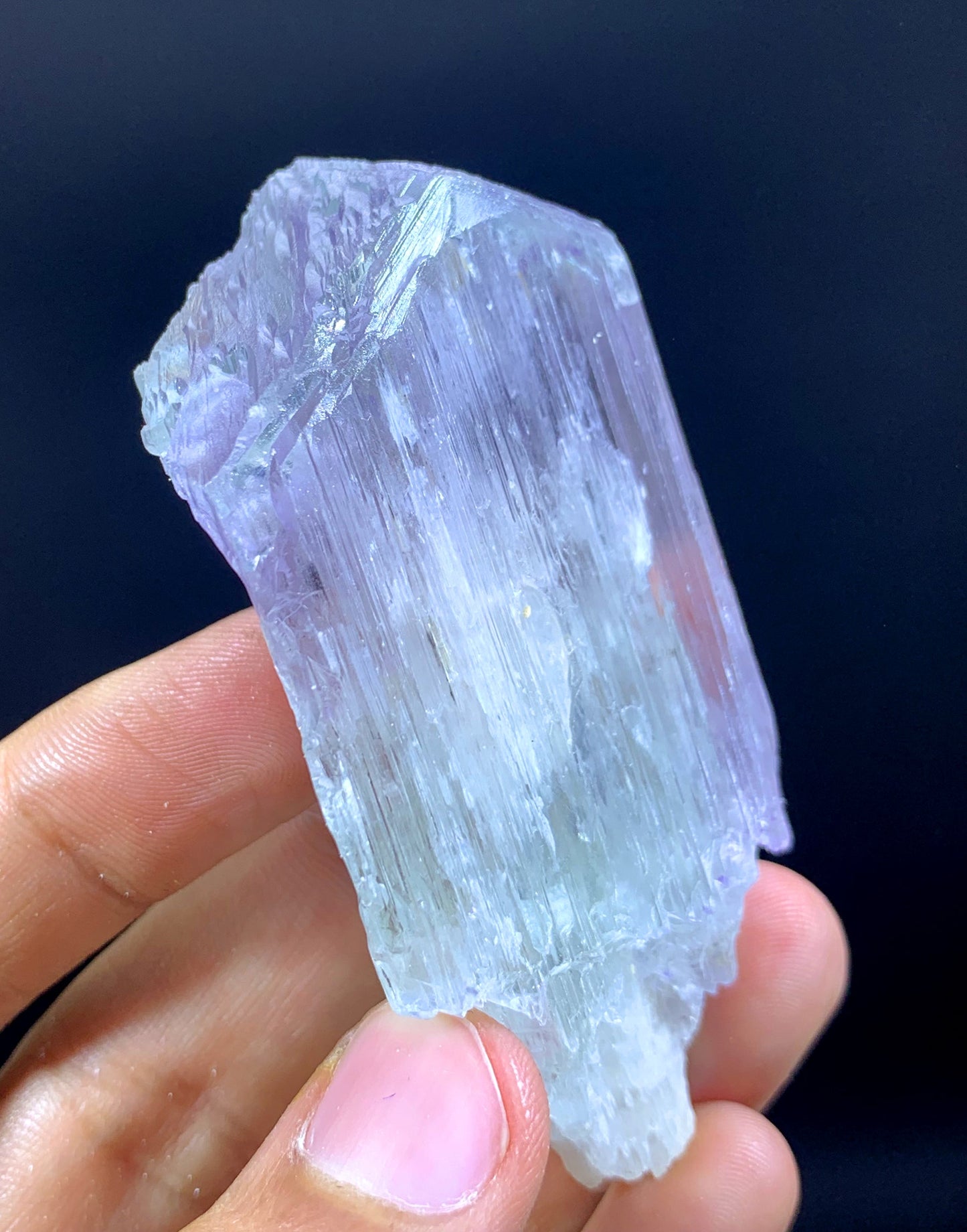 V Shape Terminated Bi Color Kunzite Crystal From Afghanistan - 89 Gram