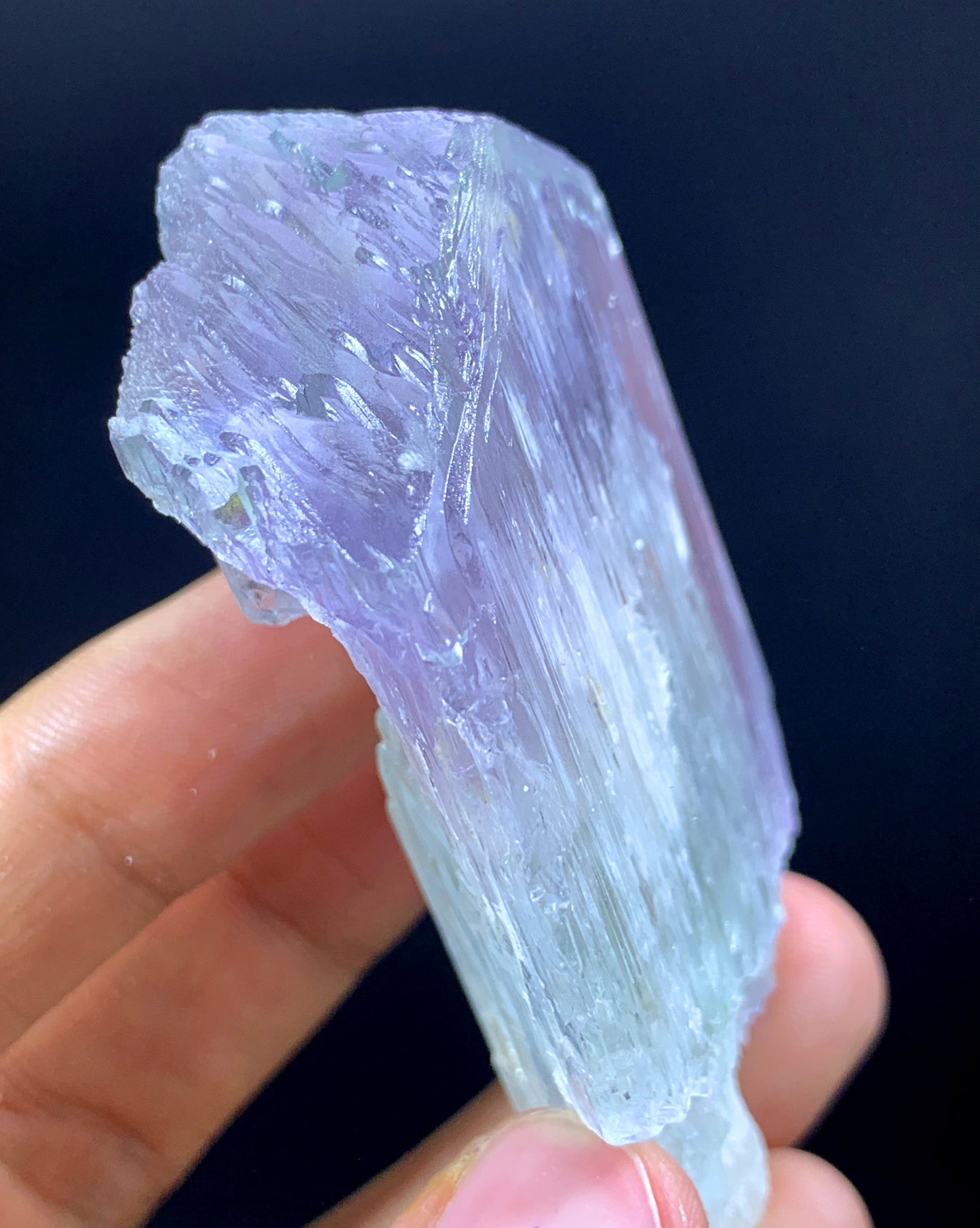 V Shape Terminated Bi Color Kunzite Crystal From Afghanistan - 89 Gram