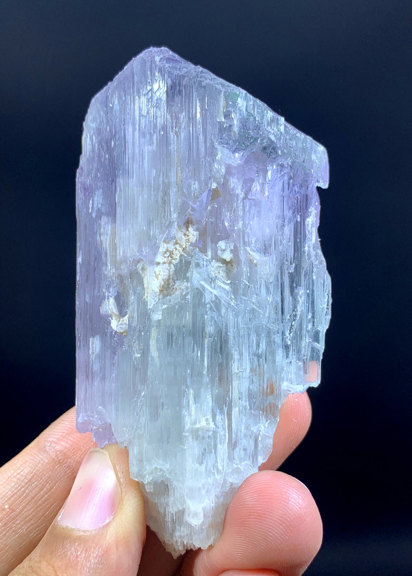 V Shape Terminated Bi Color Kunzite Crystal From Afghanistan - 89 Gram