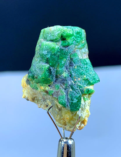 47.15 Carats Green Emerald Crystal On Matrix From Pakistan