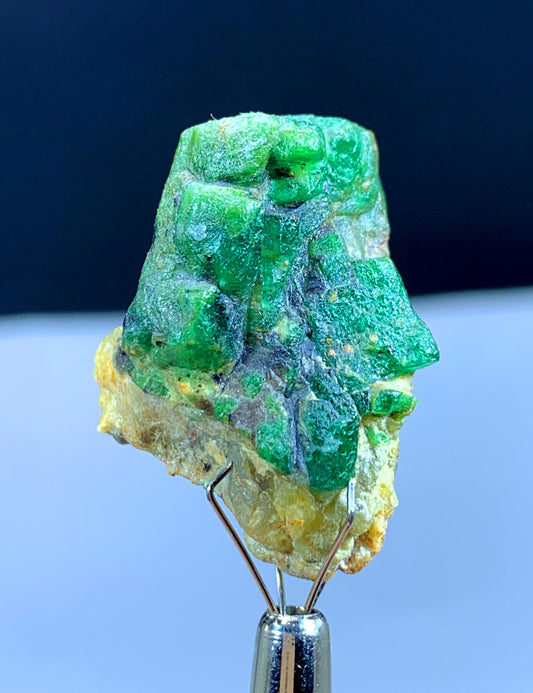 47.15 Carats Green Emerald Crystal On Matrix From Pakistan