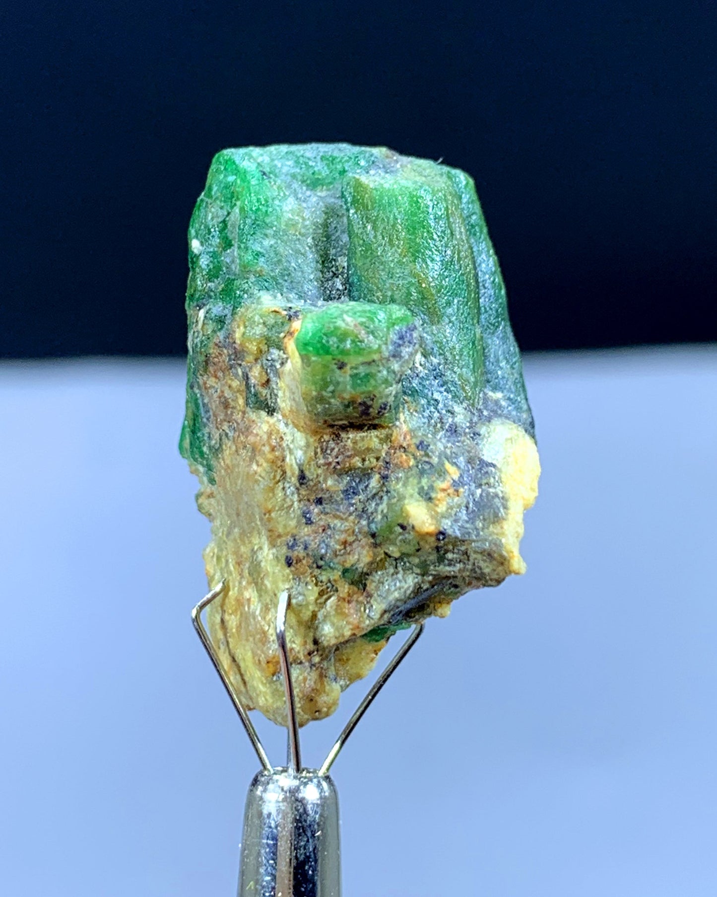 47.15 Carats Green Emerald Crystal On Matrix From Pakistan