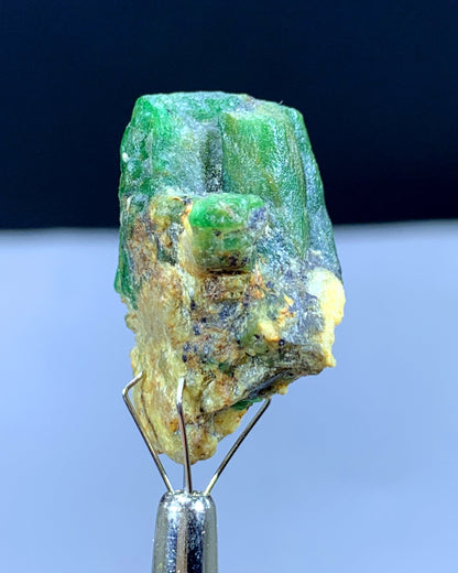 47.15 Carats Green Emerald Crystal On Matrix From Pakistan