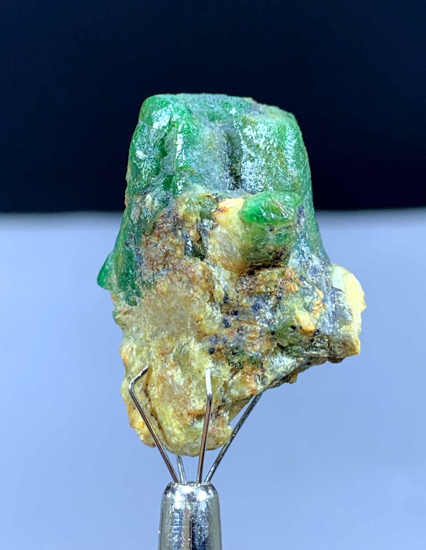 47.15 Carats Green Emerald Crystal On Matrix From Pakistan