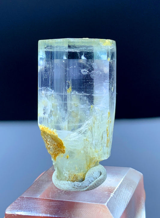 Terminated Bi Color Aquamorganite Var Beryl From Pakistan - 13 Gram