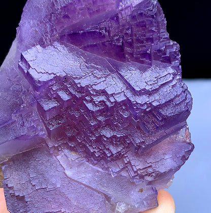 Purple Phanton Floater Fluorite, Fluorite with Stepwise Terminations - 259 grams