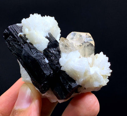 Topaz Crystal With Albite And Tourmaline From Pakistan - 67 Gram