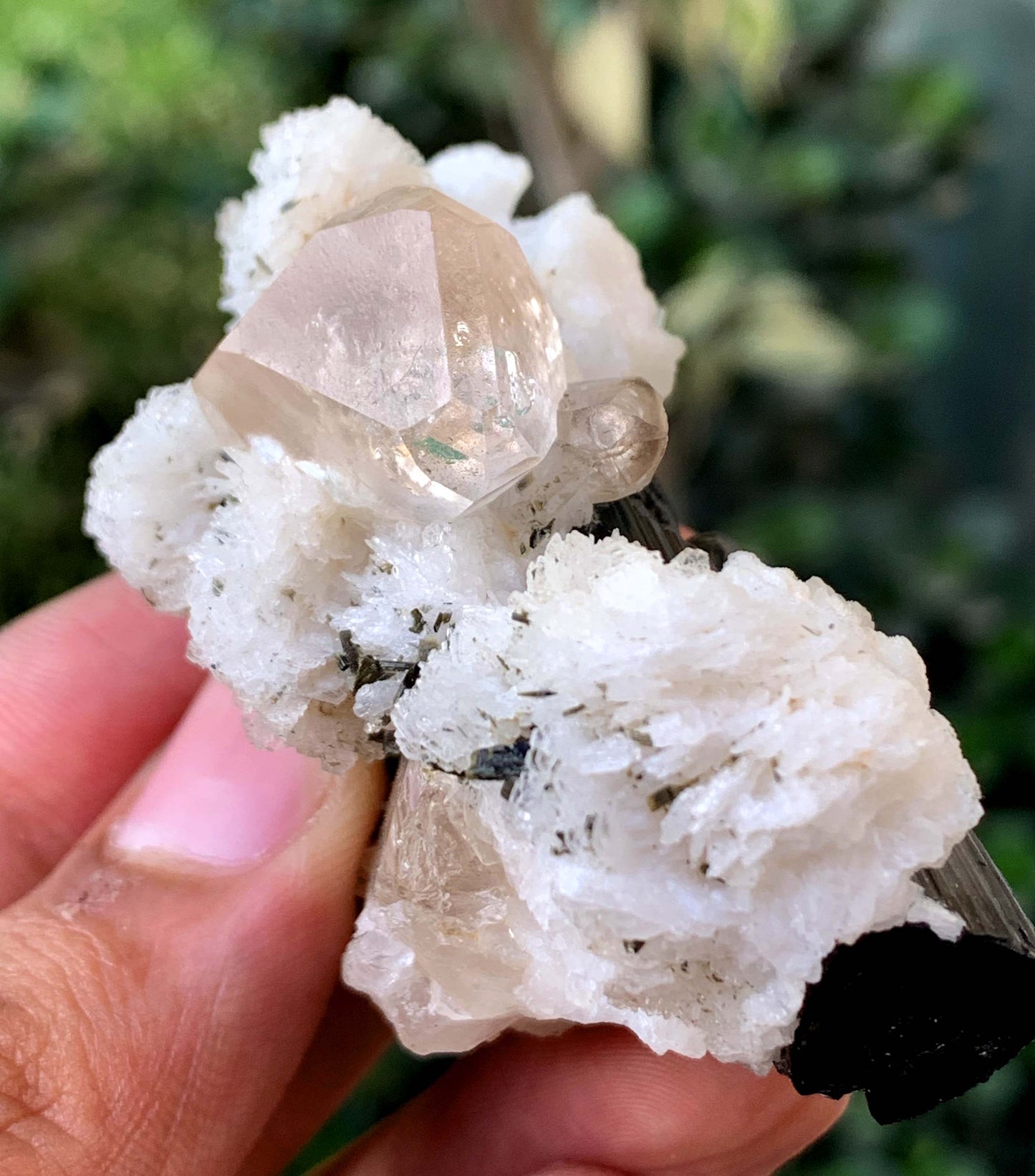 Topaz Crystal With Albite And Tourmaline From Pakistan - 67 Gram