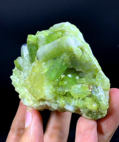 Natural Green Tourmaline Cluster From Afghanistan - 209 Gram