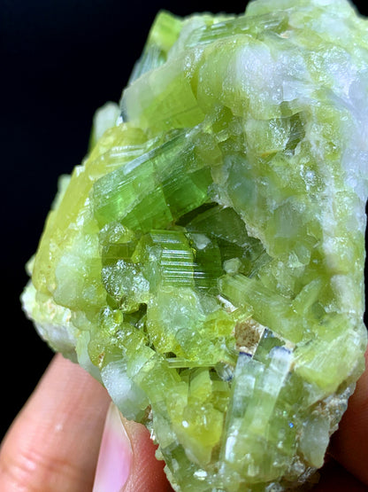 Natural Green Tourmaline Cluster From Afghanistan - 209 Gram