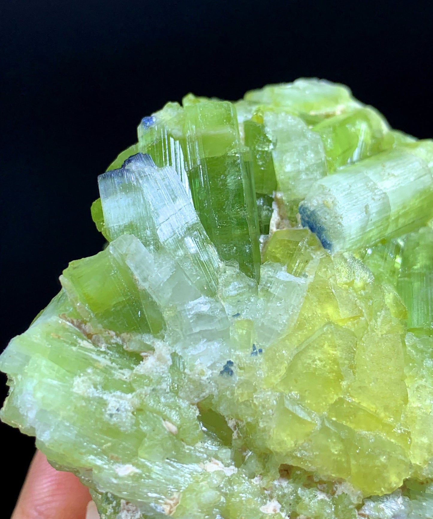 Natural Green Tourmaline Cluster From Afghanistan - 209 Gram
