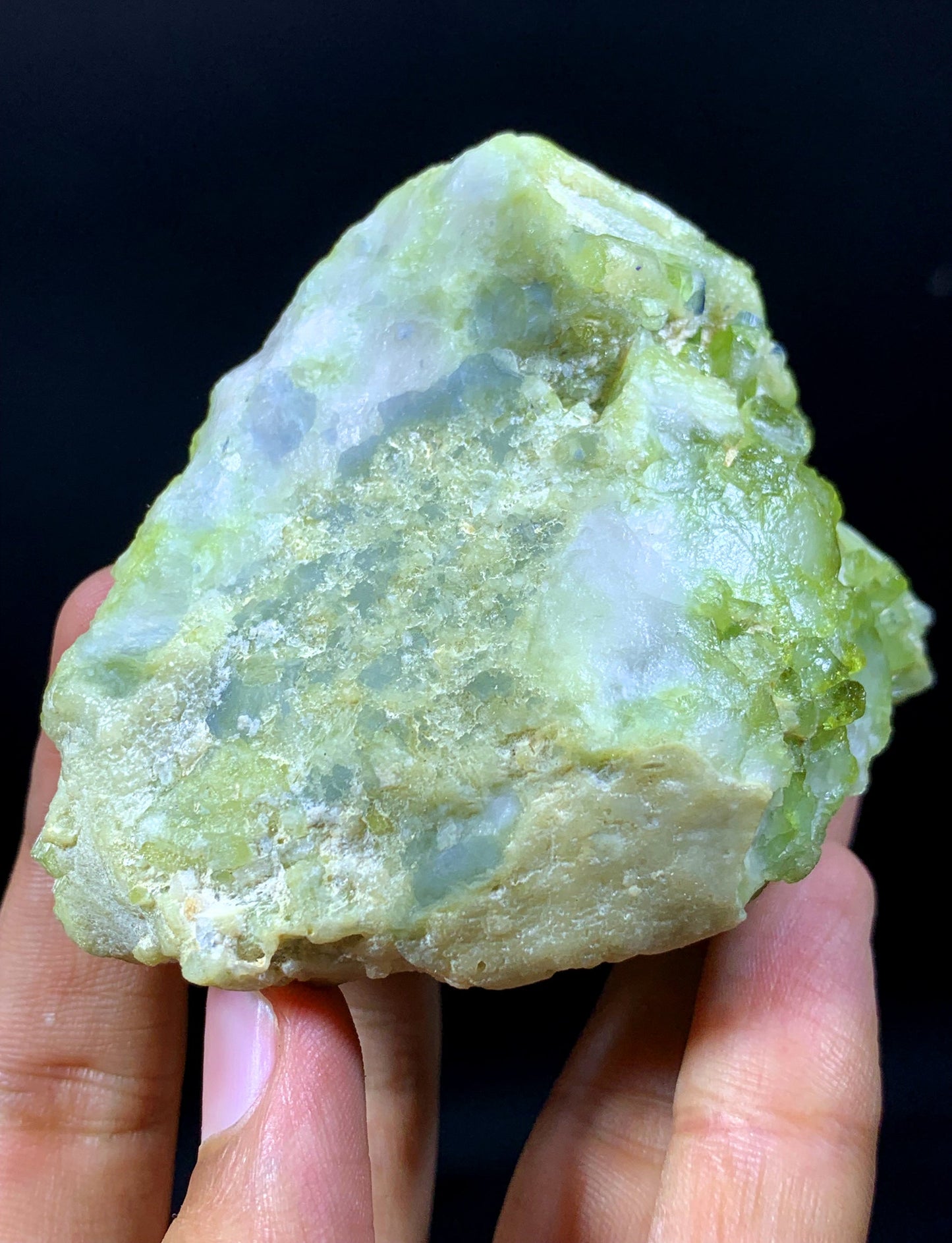 Natural Green Tourmaline Cluster From Afghanistan - 209 Gram