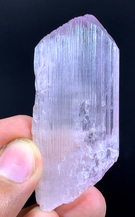 Fluorescent pink Kunzite Crystal From Afghanistan 40 Gram