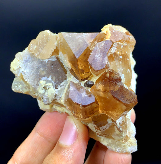 Rich Brown Color Topaz Cluster From Pakistan - 144 Gram