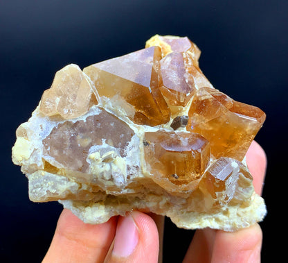 Rich Brown Color Topaz Cluster From Pakistan - 144 Gram