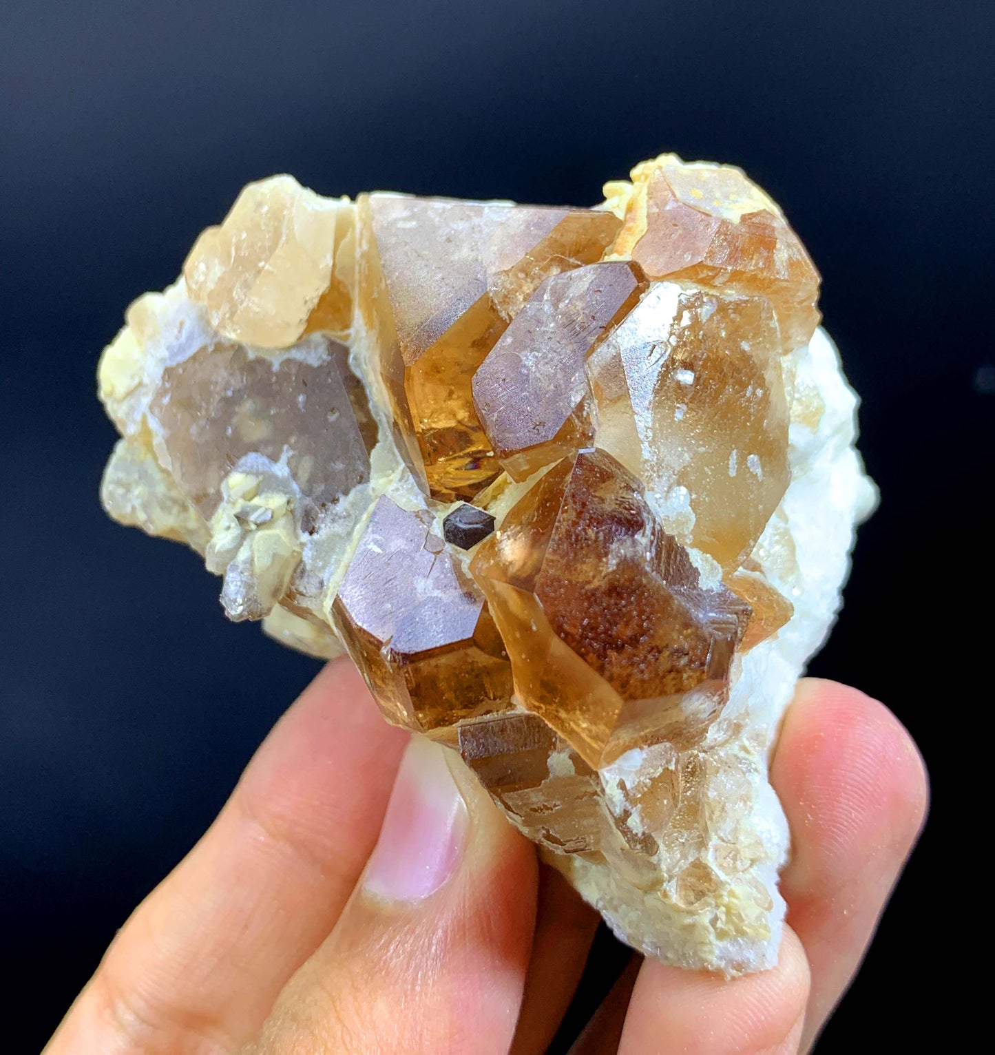 Rich Brown Color Topaz Cluster From Pakistan - 144 Gram