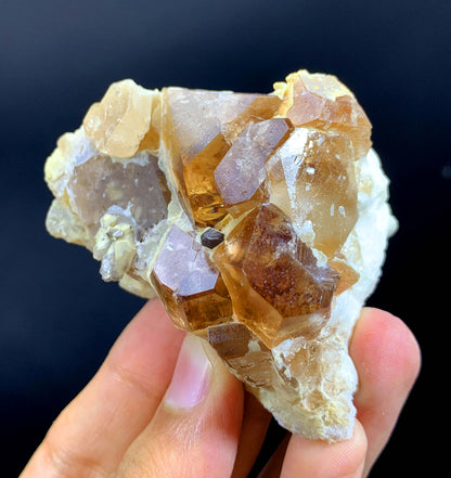 Rich Brown Color Topaz Cluster From Pakistan - 144 Gram