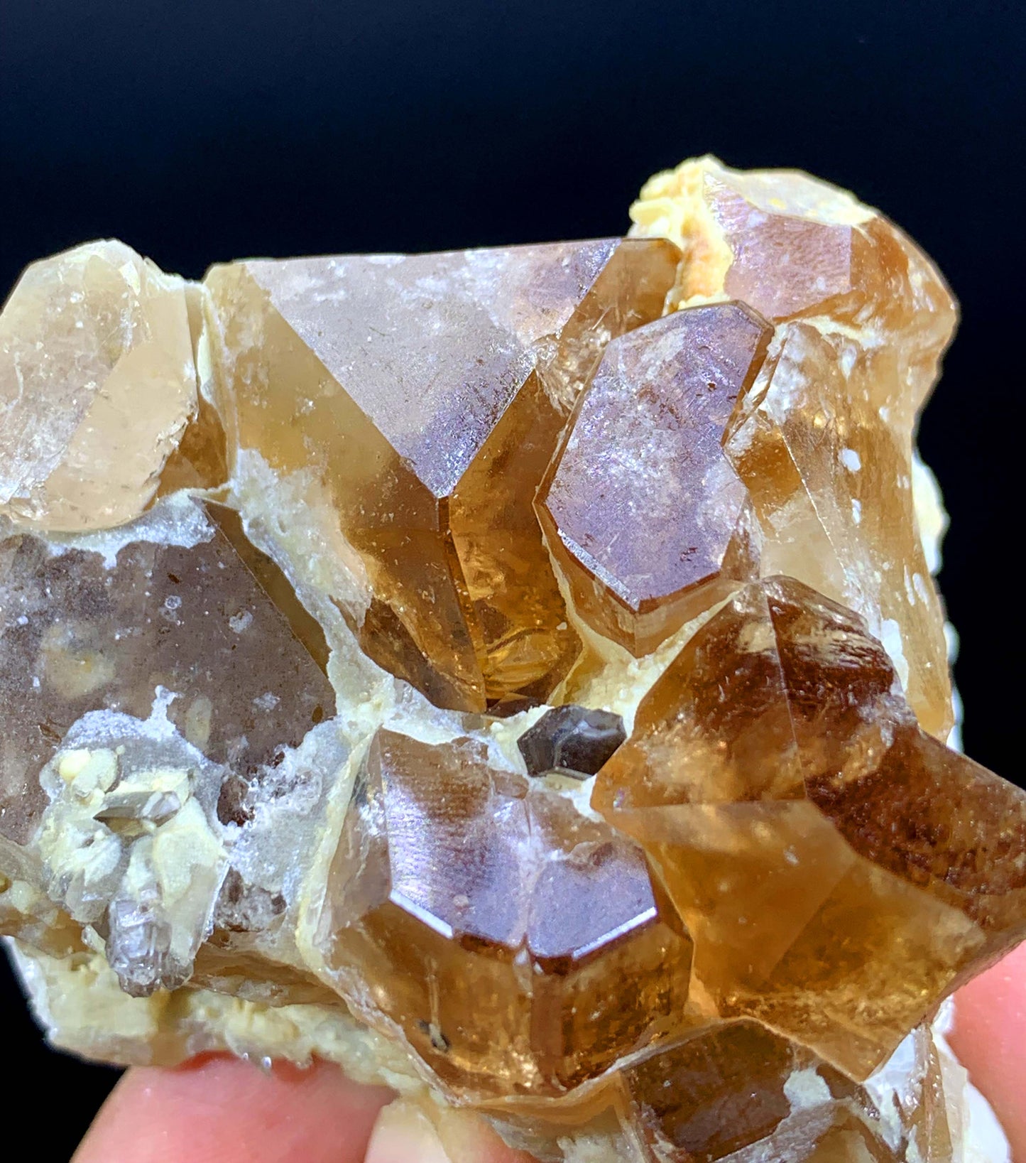 Rich Brown Color Topaz Cluster From Pakistan - 144 Gram