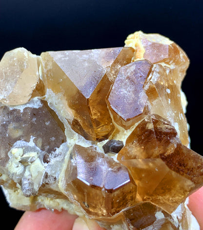 Rich Brown Color Topaz Cluster From Pakistan - 144 Gram