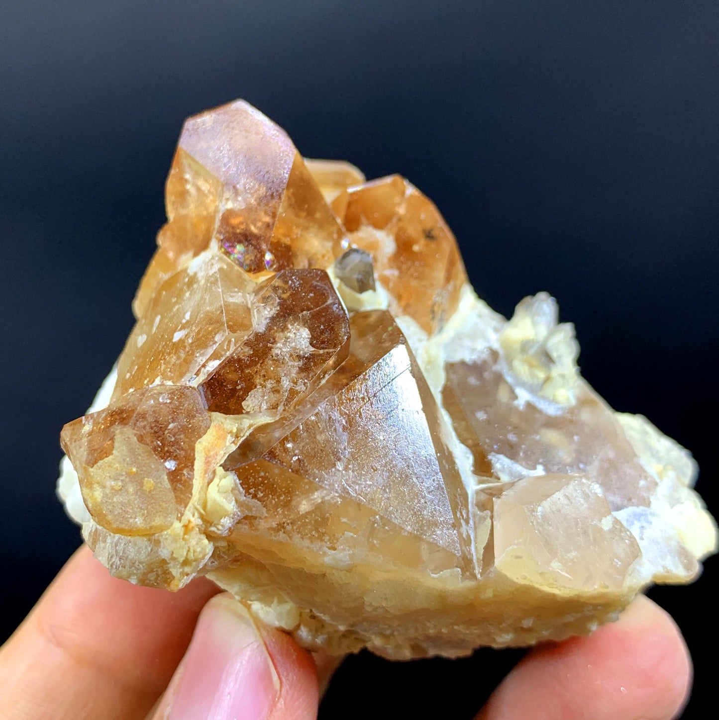 Rich Brown Color Topaz Cluster From Pakistan - 144 Gram