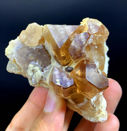 Rich Brown Color Topaz Cluster From Pakistan - 144 Gram