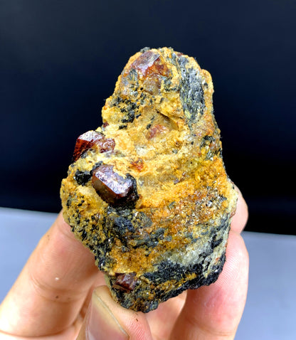 Natural Red Color Zircon on Matrix - 79 gram