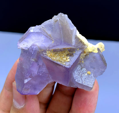 Natural Purple Phantom Fluorite Crystal from Baluchistan Pakistan - 57 grams