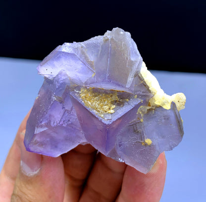 Natural Purple Phantom Fluorite Crystal from Baluchistan Pakistan - 57 grams