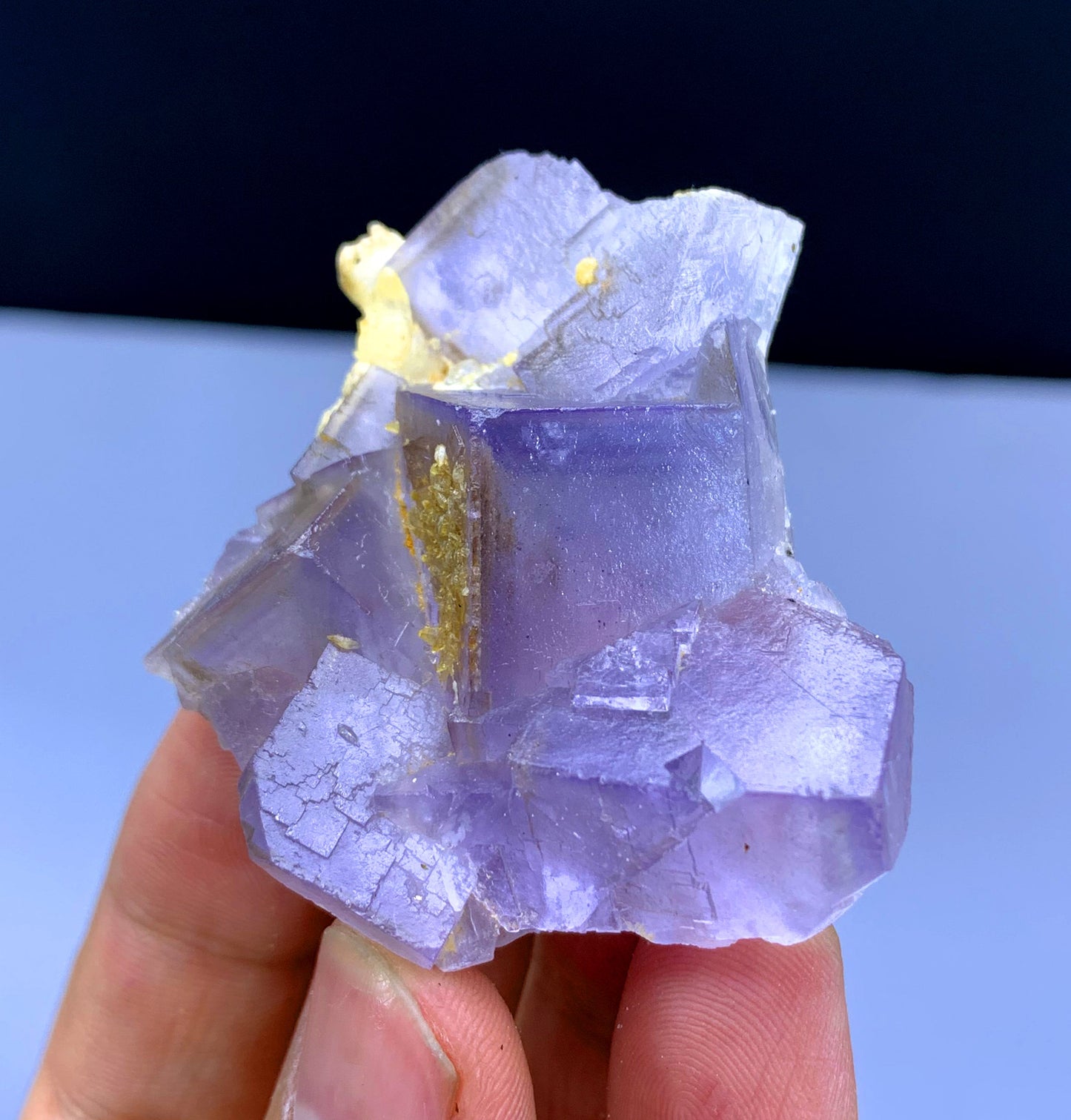 Natural Purple Phantom Fluorite Crystal from Baluchistan Pakistan - 57 grams