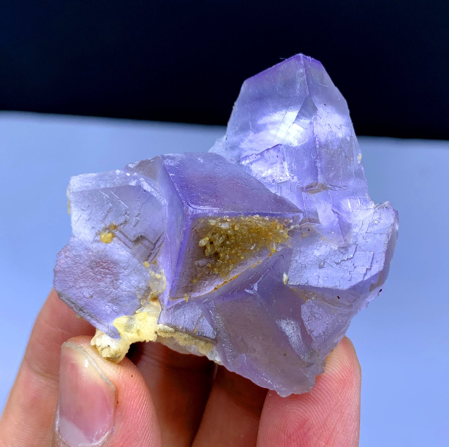 Natural Purple Phantom Fluorite Crystal from Baluchistan Pakistan - 57 grams